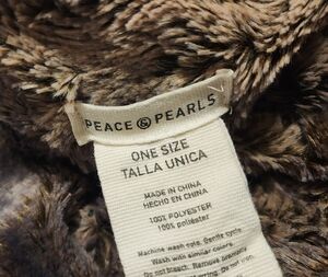 Peace & Pearls  Faux Fur Scarf Women One Size Pary